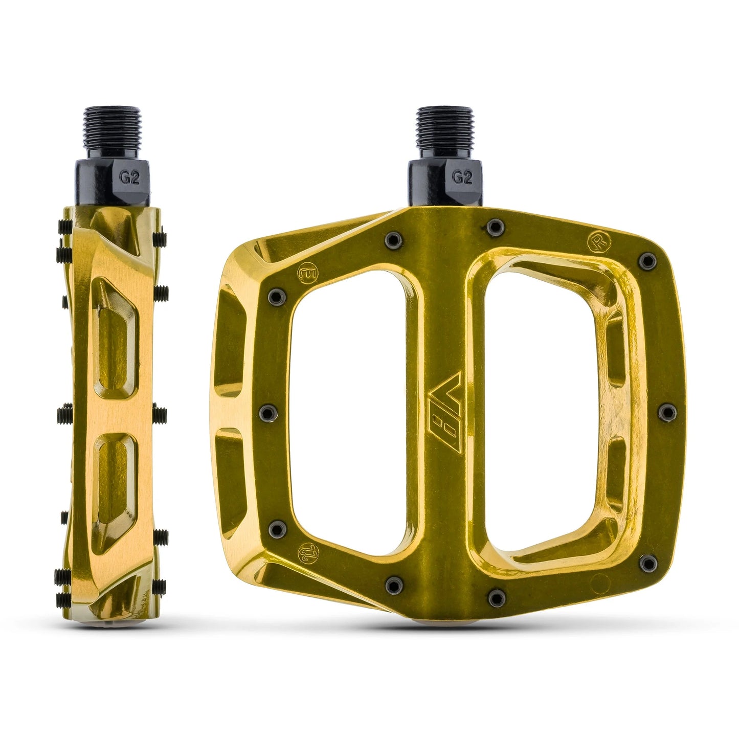 Płaskie pedały DMR V8 Gold