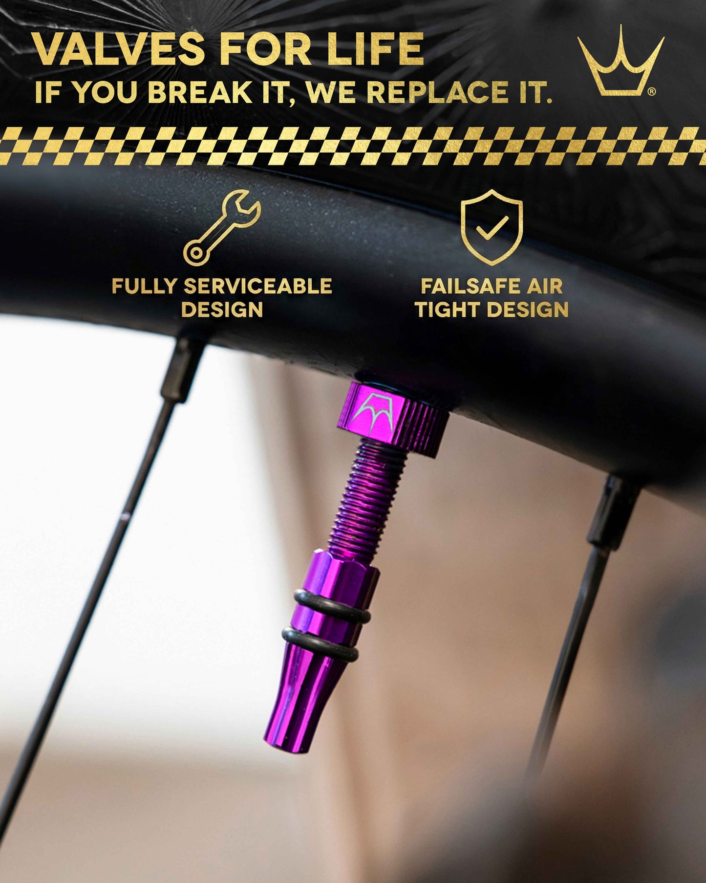 Zawory bezdętkowe PEATY'S HOLESHOT FAST FLOW 60 mm (x2) turkusowe