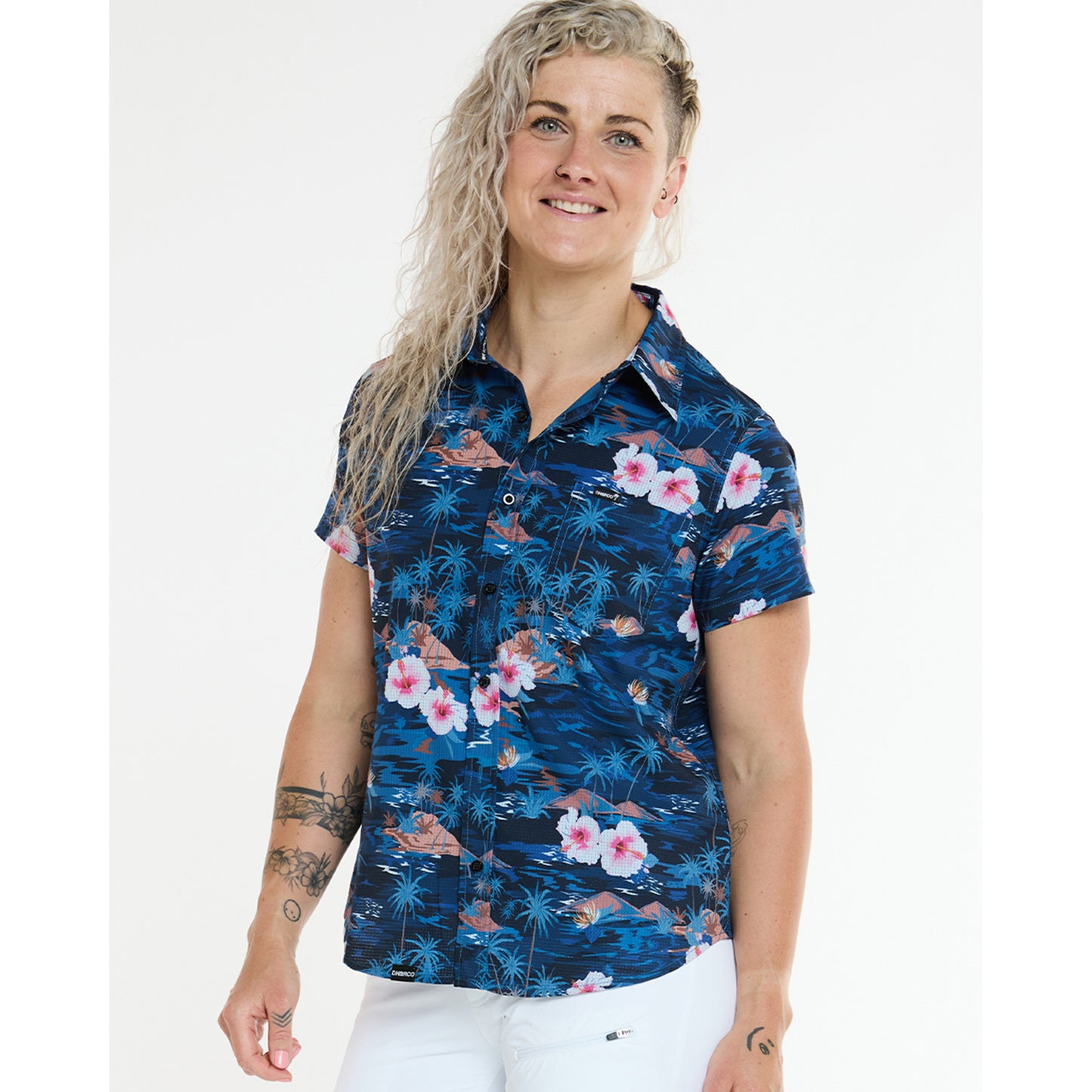 Technical shirt DHARCO TECH PARTY OASIS Woman Blue