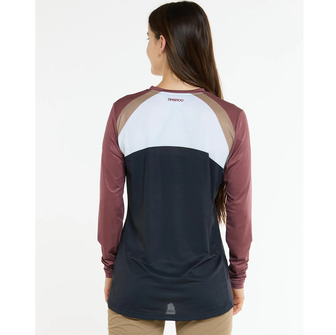 DHARCO RACE ULTRA VIOLET Women's Long Sleeve Jersey Black/Purple