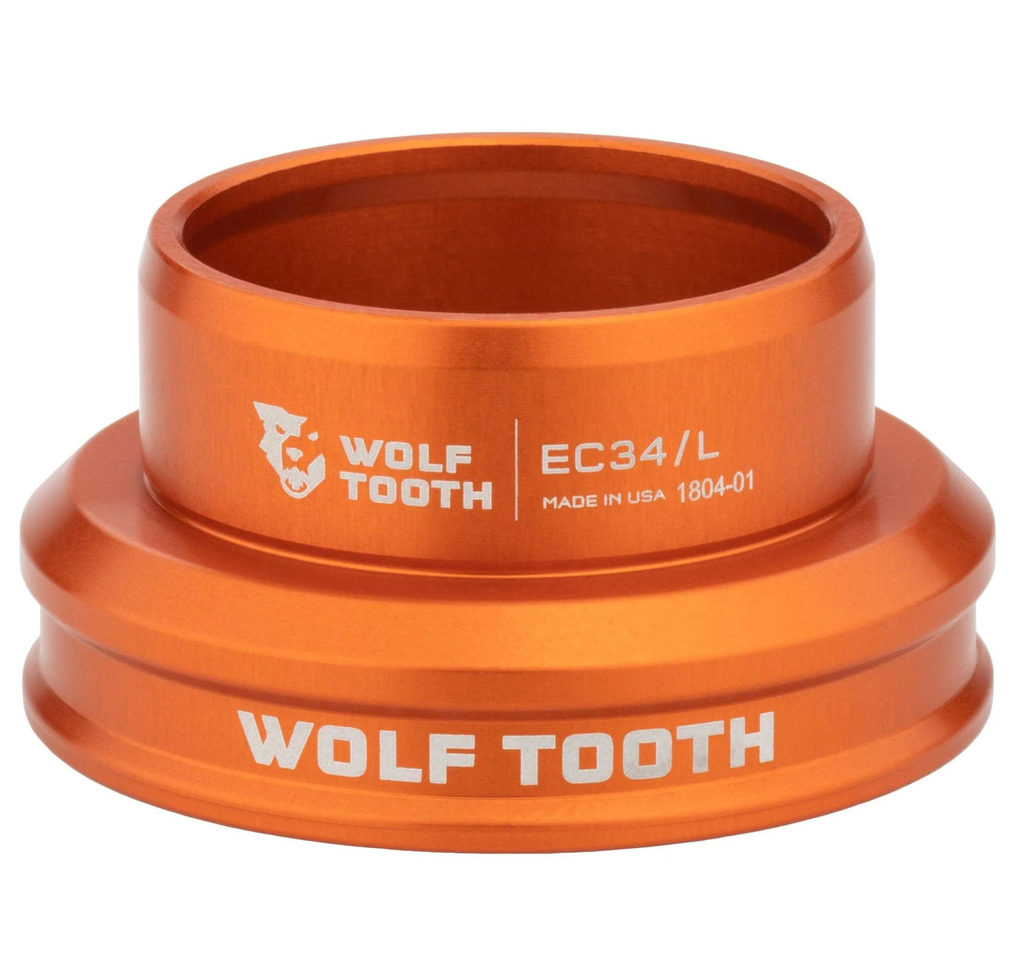 Niska miska do zewnętrznego zestawu sterowego WOLF TOOTH PREMIUM 1"1/8 EC34, pomarańczowa