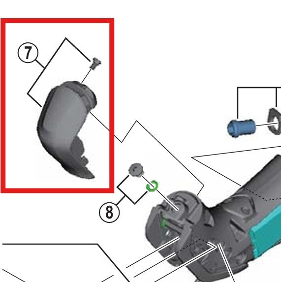 Lewy przedni kaptur ze śrubami SHIMANO ST-R785