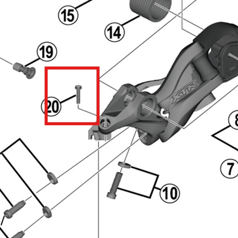 SHIMANO RD-M9000 cover with tongue