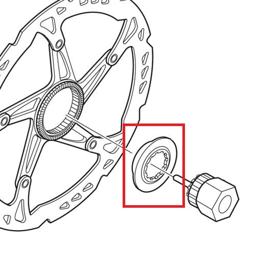 Wewnętrzna nakrętka zabezpieczająca SHIMANO SM-RT81