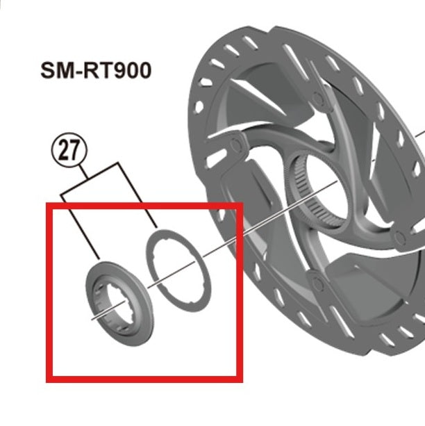 Center Lock Nut SHIMANO Internal SM-RT900