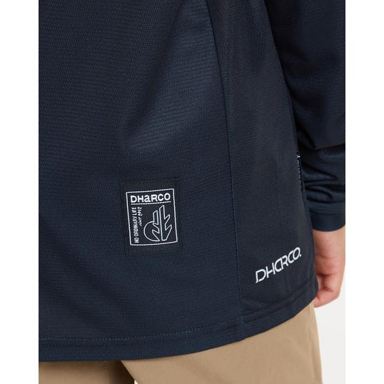 DHARCO GRAVITY THE DARKNESS Junior Jersey z długim rękawem czarny