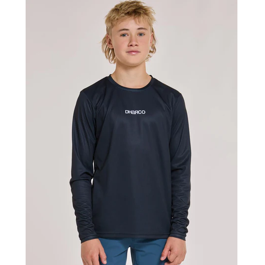 DHARCO GRAVITY THE DARKNESS Junior Jersey z długim rękawem czarny
