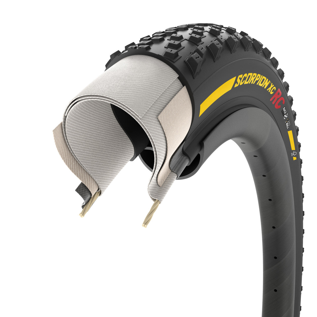 Opona PIRELLI SCORPION RACE XC ProWall 29x2.40 Tubeless Ready Soft Yellow Team Edition