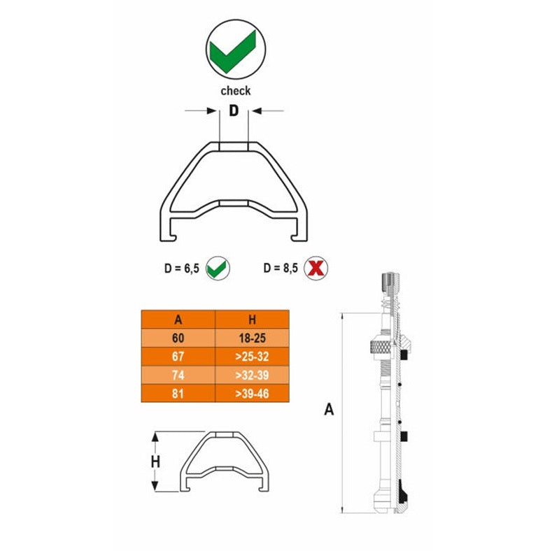 Kit 2 Pressure Control Valves SKS GERMANY AIRSPY TL S 60 mm