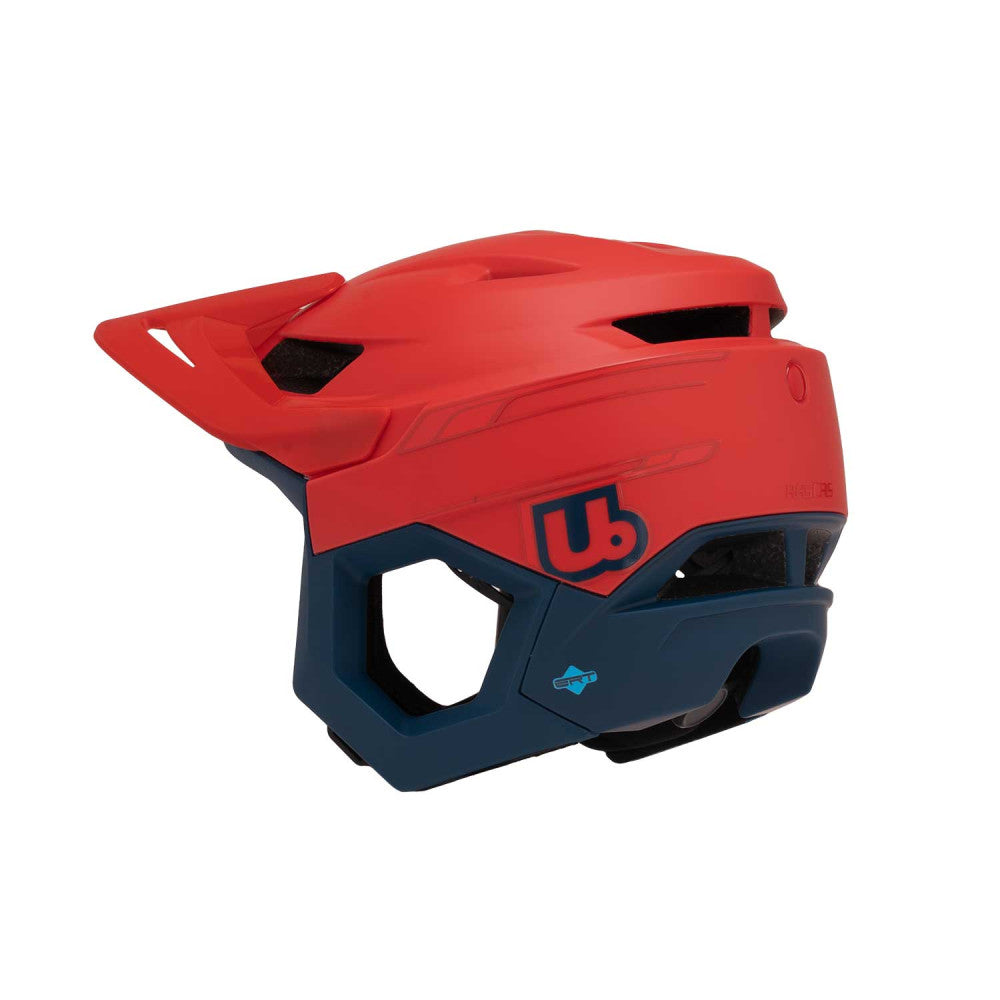 Kask MTB URGE RASCAS Neon Rush czerwony/niebieski