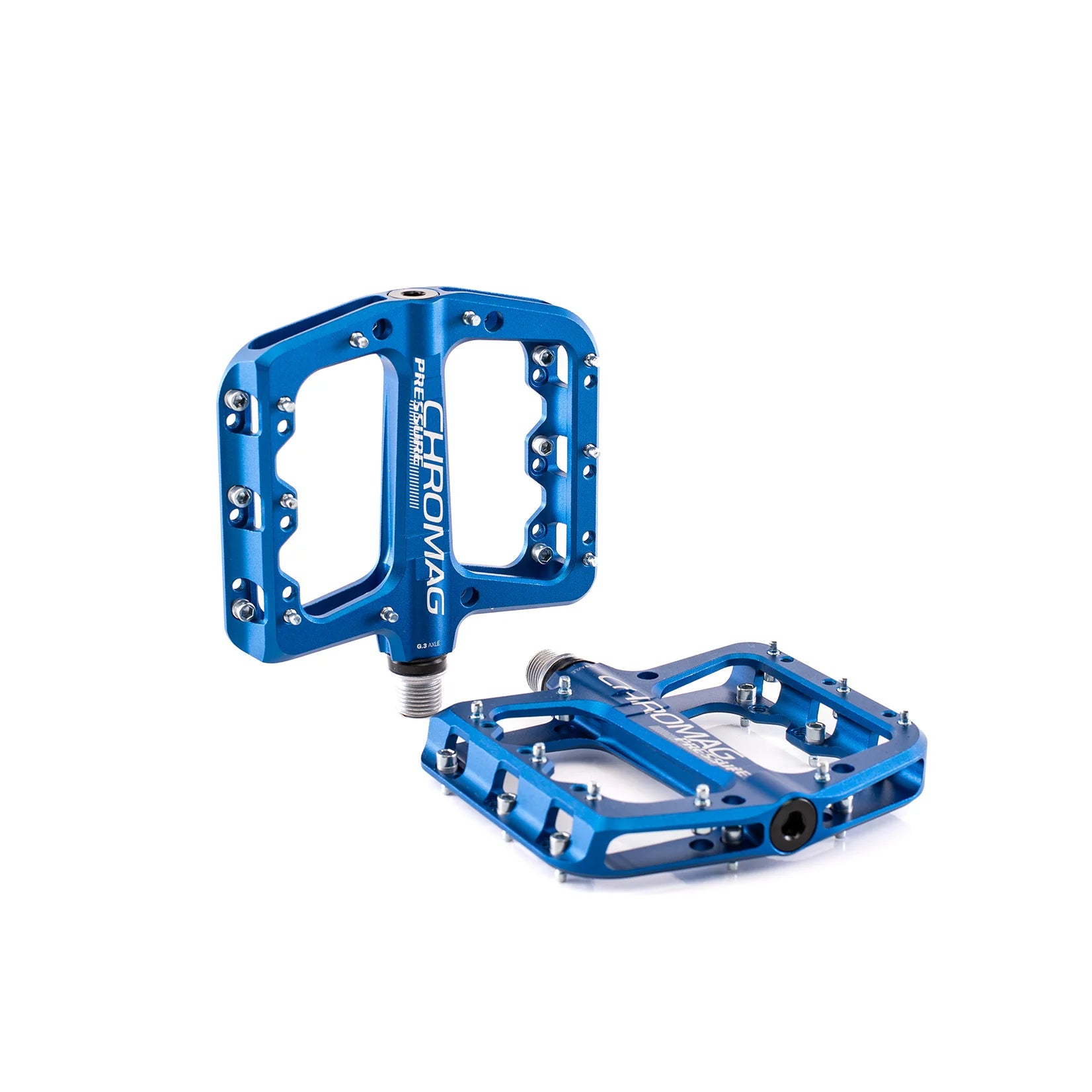 chromag flat pedals CHROMAG PRESSURE flat pedals Blue – Probikeshop