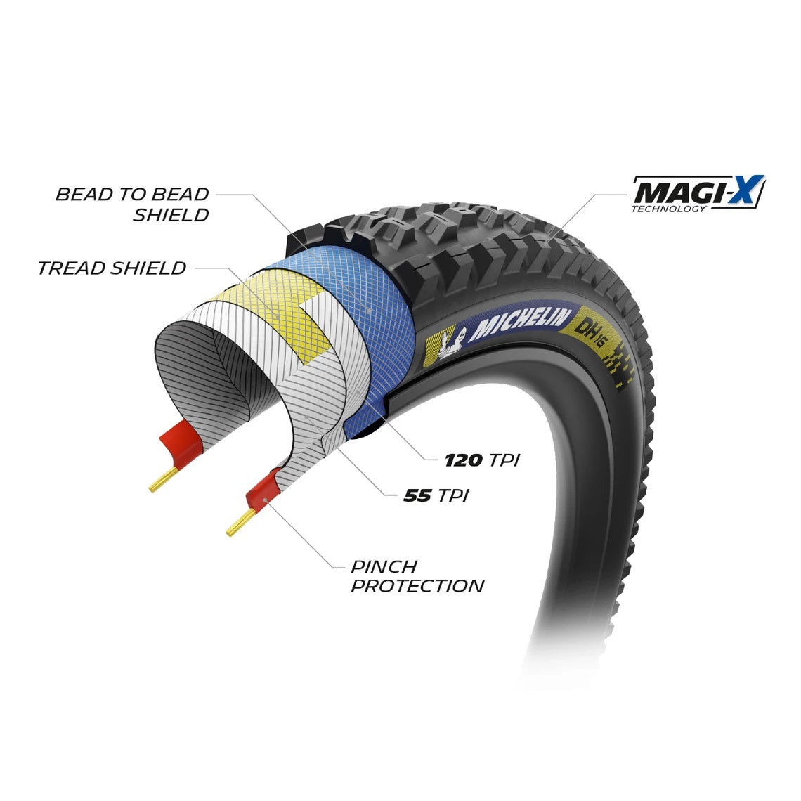 MICHELIN DH16 Racing Line 27.5x2.40 Tubeless Ready Soft Tire