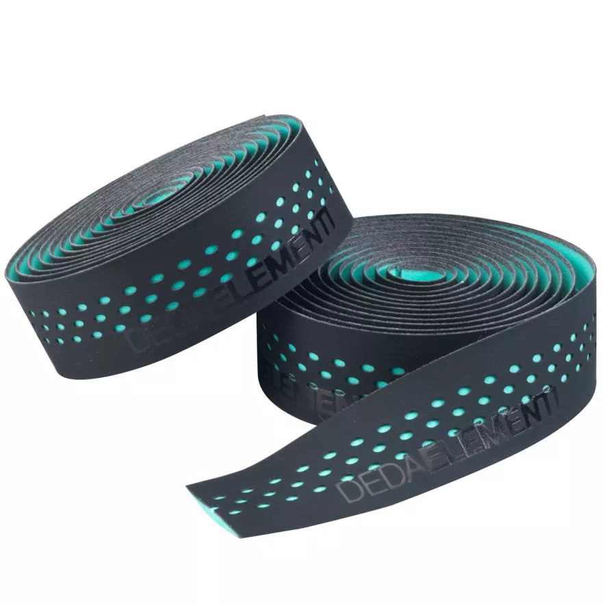 DEDA PRESA Handlebar Tape, Black/Sky Blue