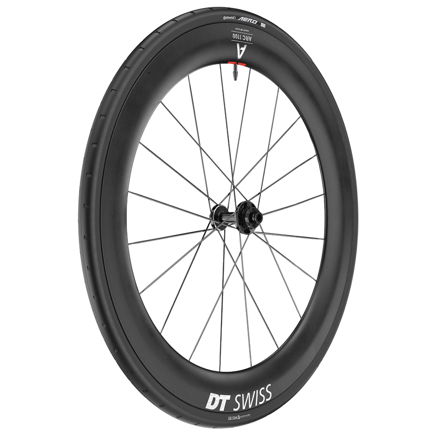 Przednie koło DT SWISS ARC 1100 DICUT WTS 55 przystosowane do jazdy bezdętkowej (centralna blokada)