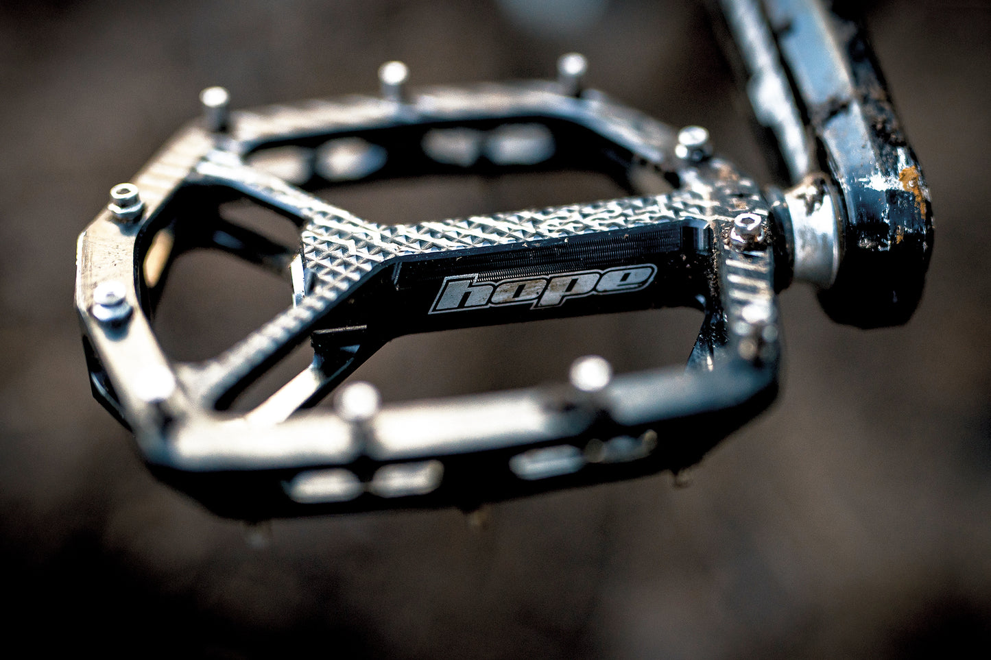 Fioletowe płaskie pedały HOPE F22