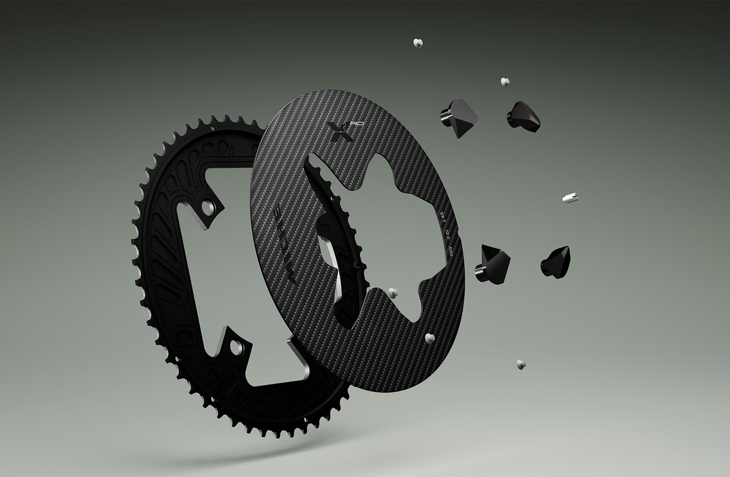 12V MICHE X2 RD R92 Outdoor Chainring for Shimano R9200 with Power Meter