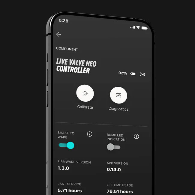 FOX DHX Factory Live Valve Neo Coil Shock, Trunnion