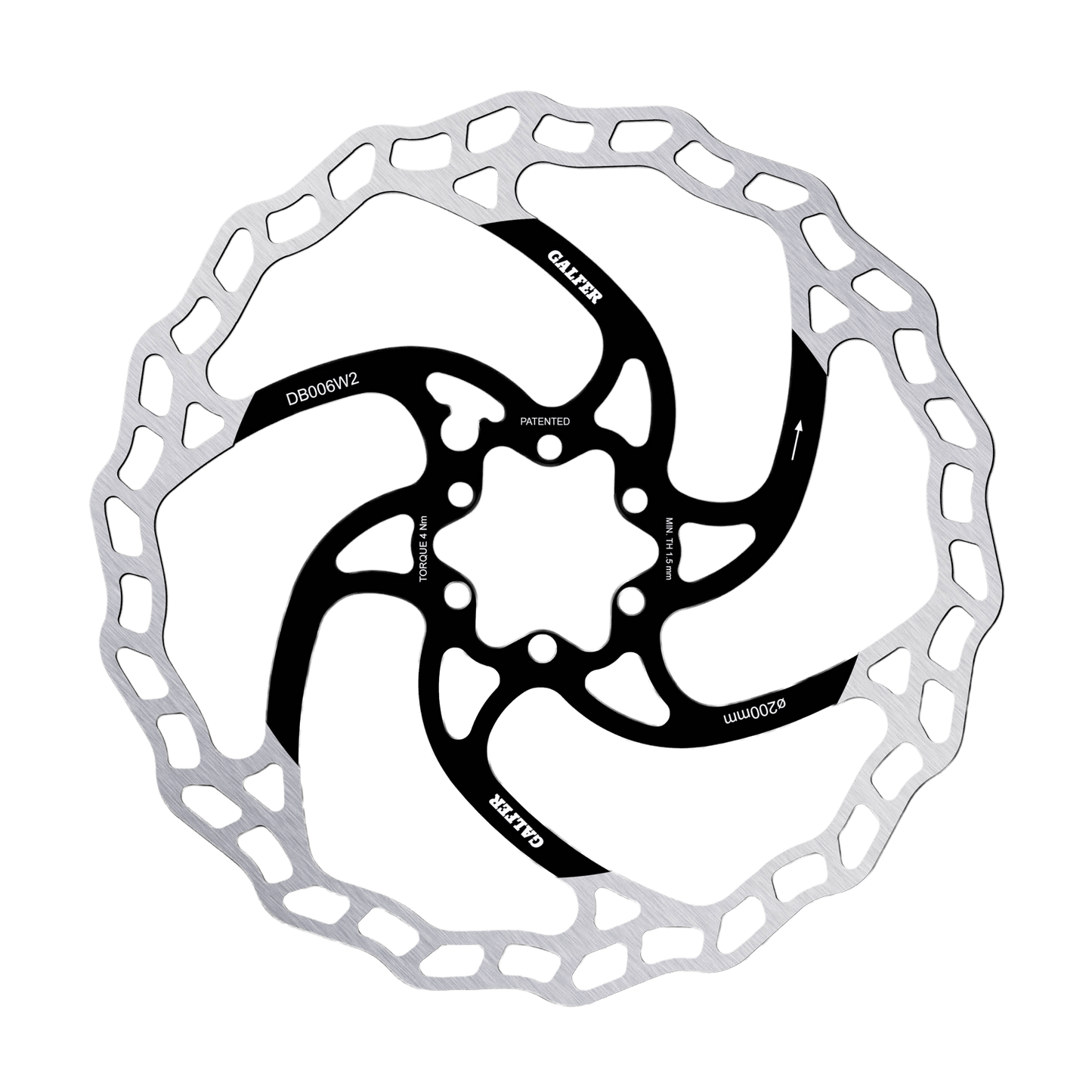 Dysk GALFER WAVE 2 mm 6 otworów