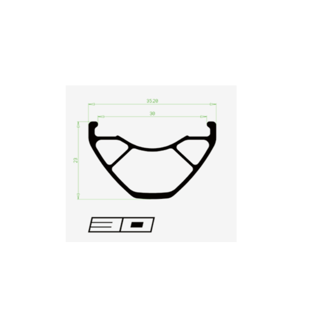 Front wheel HOPE FORTUS 30 W 29" PRO 5 15x110 mm Boost Silver