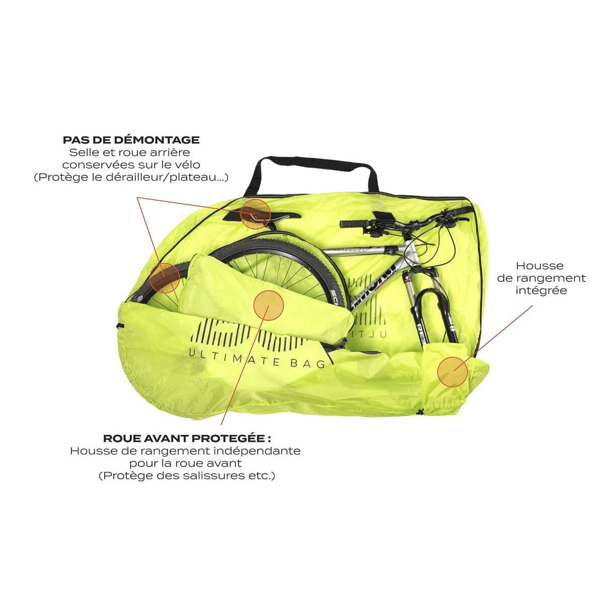 Pokrowiec na rower BUDS MTBAG LIGHT żółty