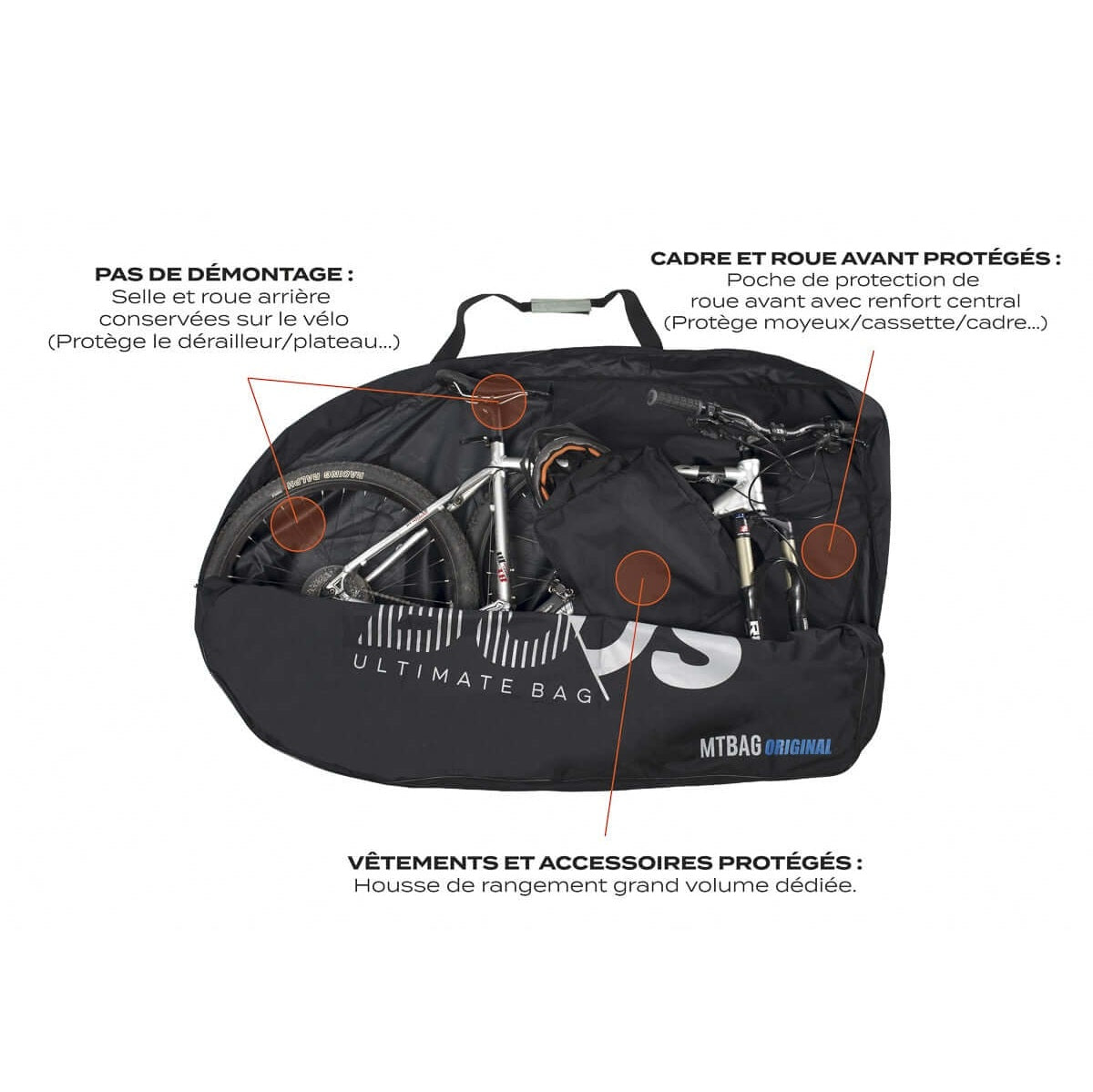 Pokrowiec na rower BUDS MTBAG ORIGINAL czarny