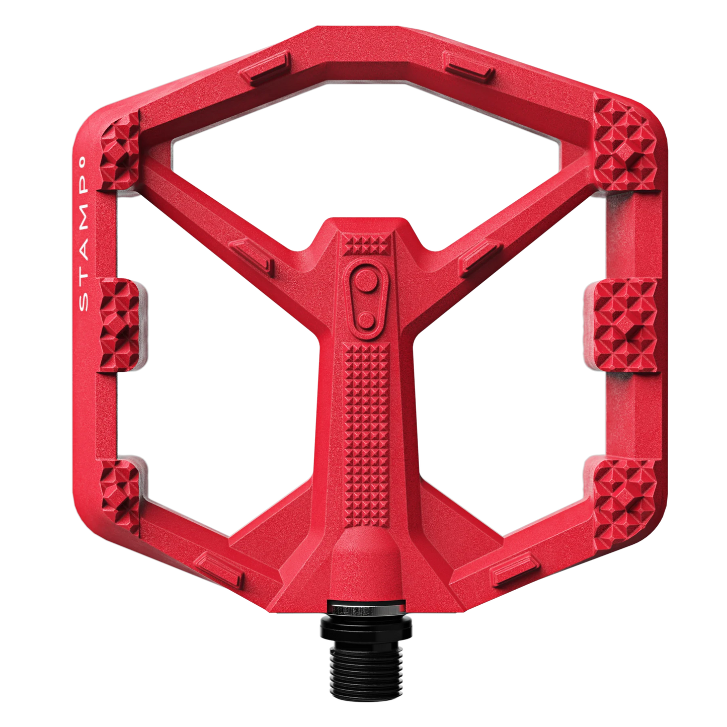 CRANKBROTHERS STAMP 0 Małe płaskie pedały Czerwony