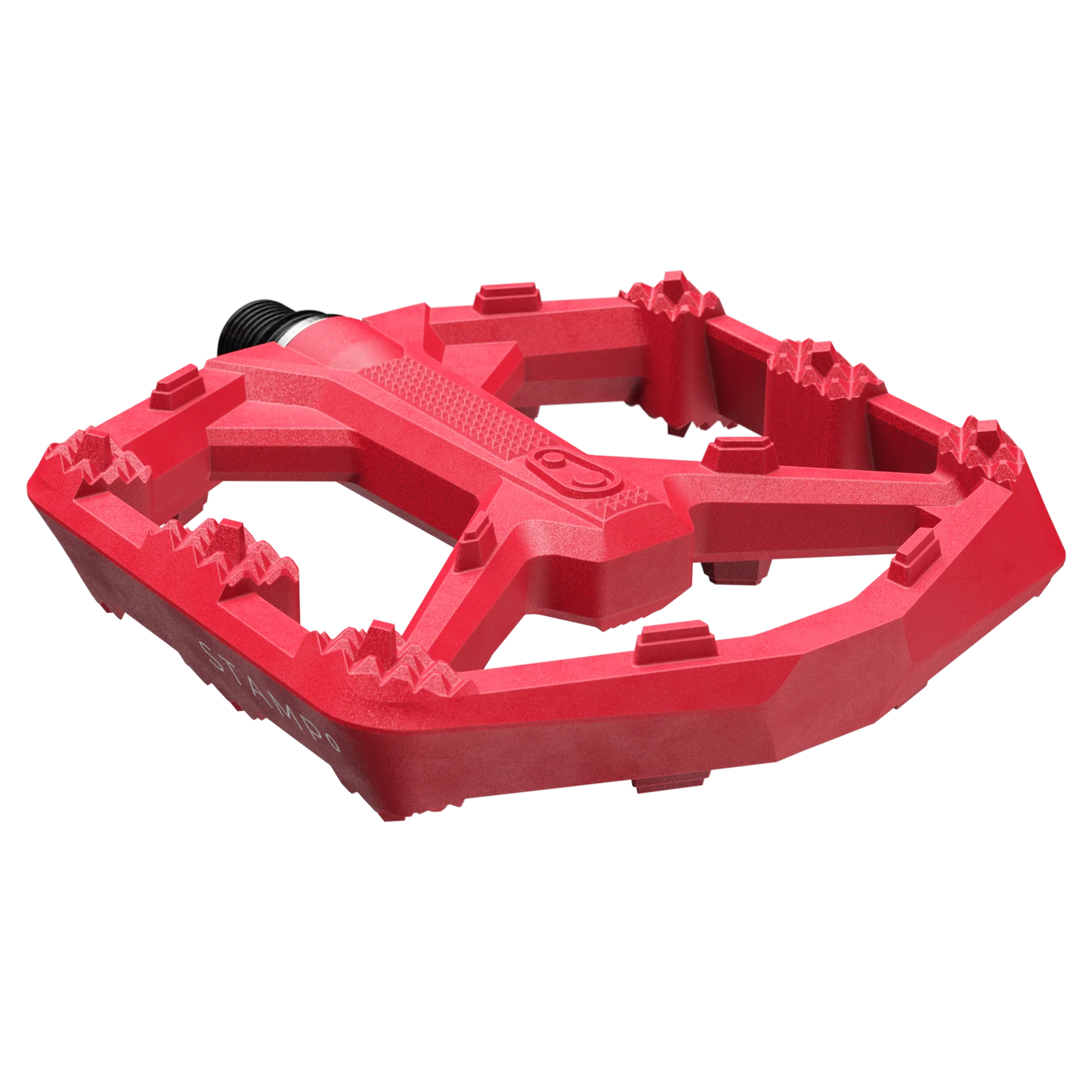 CRANKBROTHERS STAMP 0 Małe płaskie pedały Czerwony