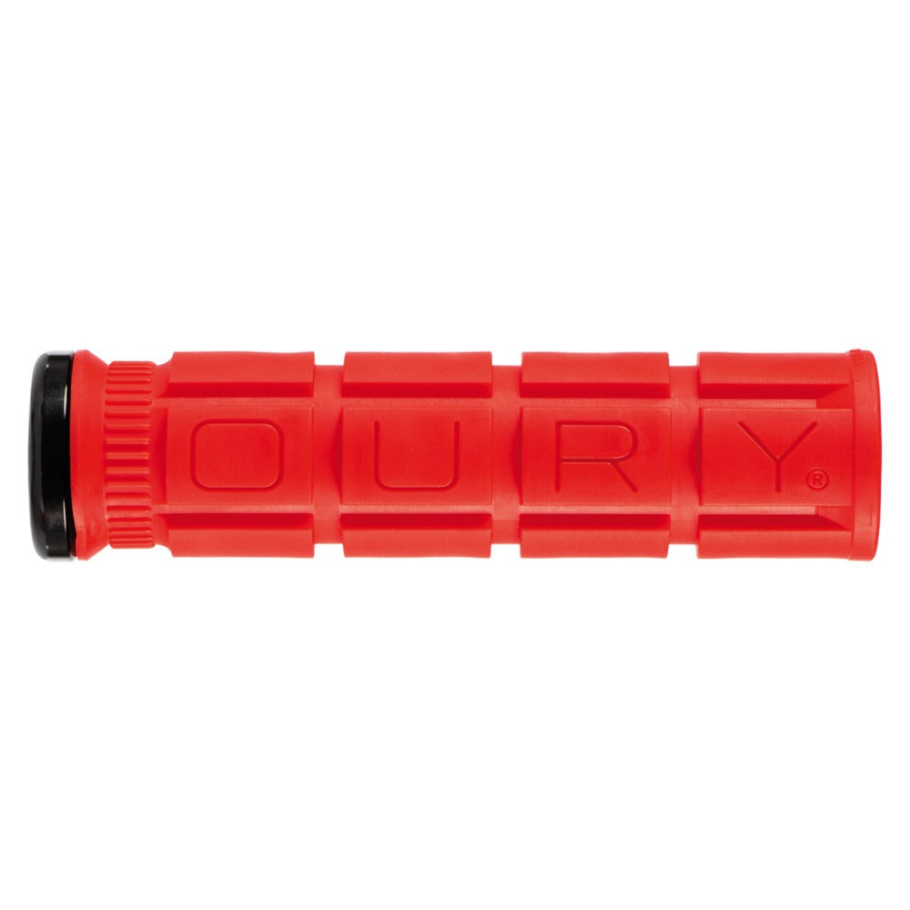 Chwyty OURY Lock-on V2 135 mm czerwone