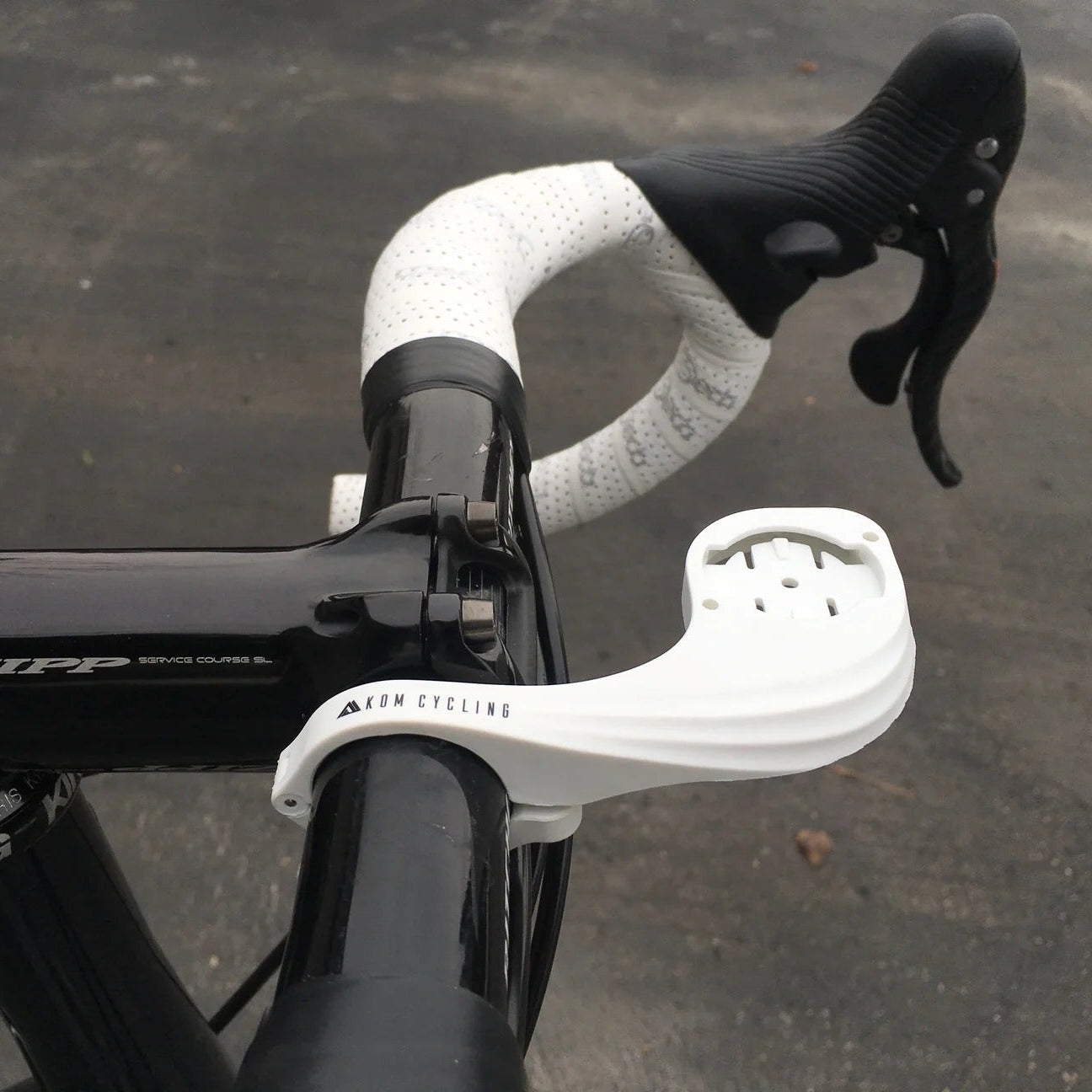 Handlebar holder for GPS WAHOO KOM CYCLING White