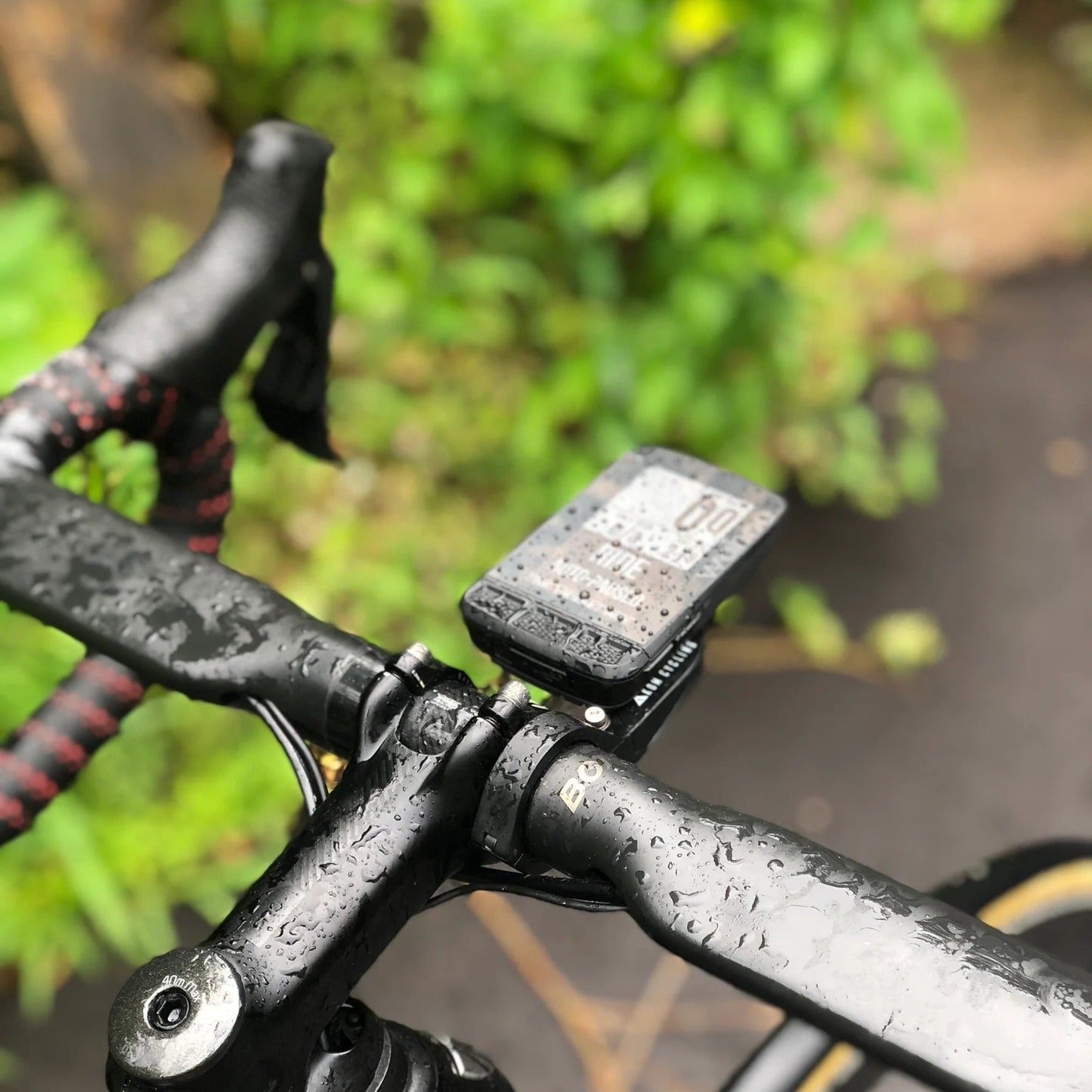 Handlebar holder for GPS WAHOO KOM CYCLING Black