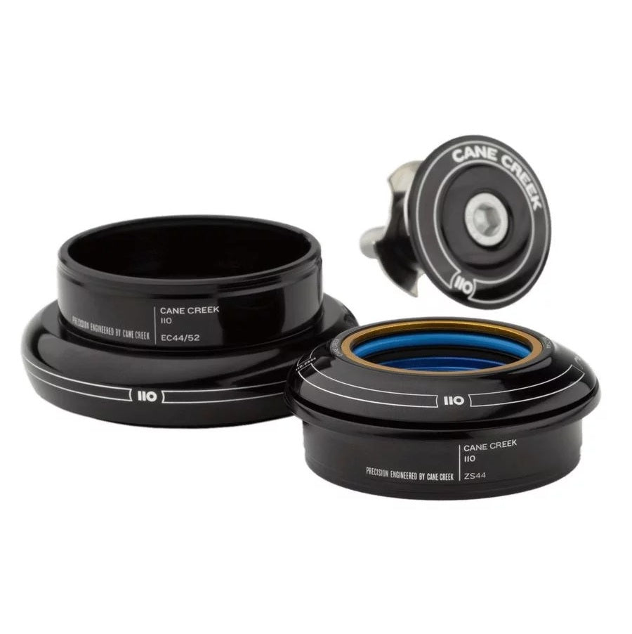 Headset CANE CREEK 110 Tapered, 1 1/8"-1.5", IS41/28.6/H9 | IS52/40, krótki 51.1OD, szeroki, czarny