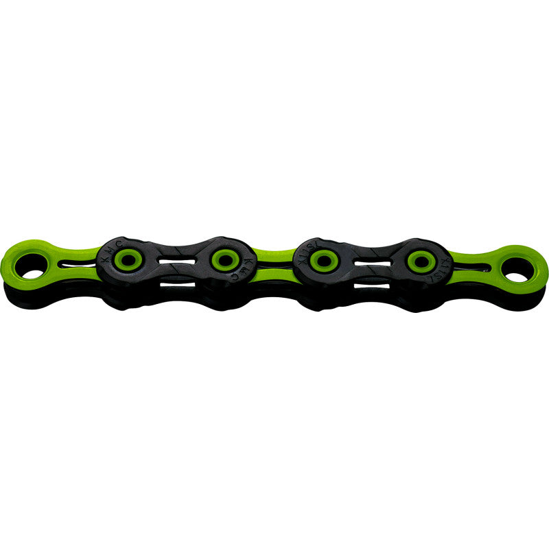 11V KMC DLC11 Waxed Black/Green Chain