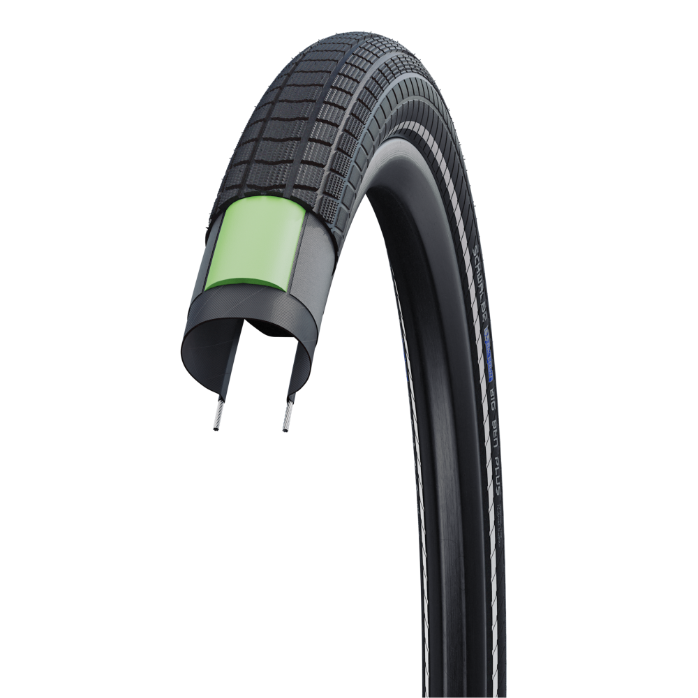 SCHWALBE BIG BEN PLUS 27.5x2.15 ADDIX DD GreenGuard Tubeless Ready Opona sztywna