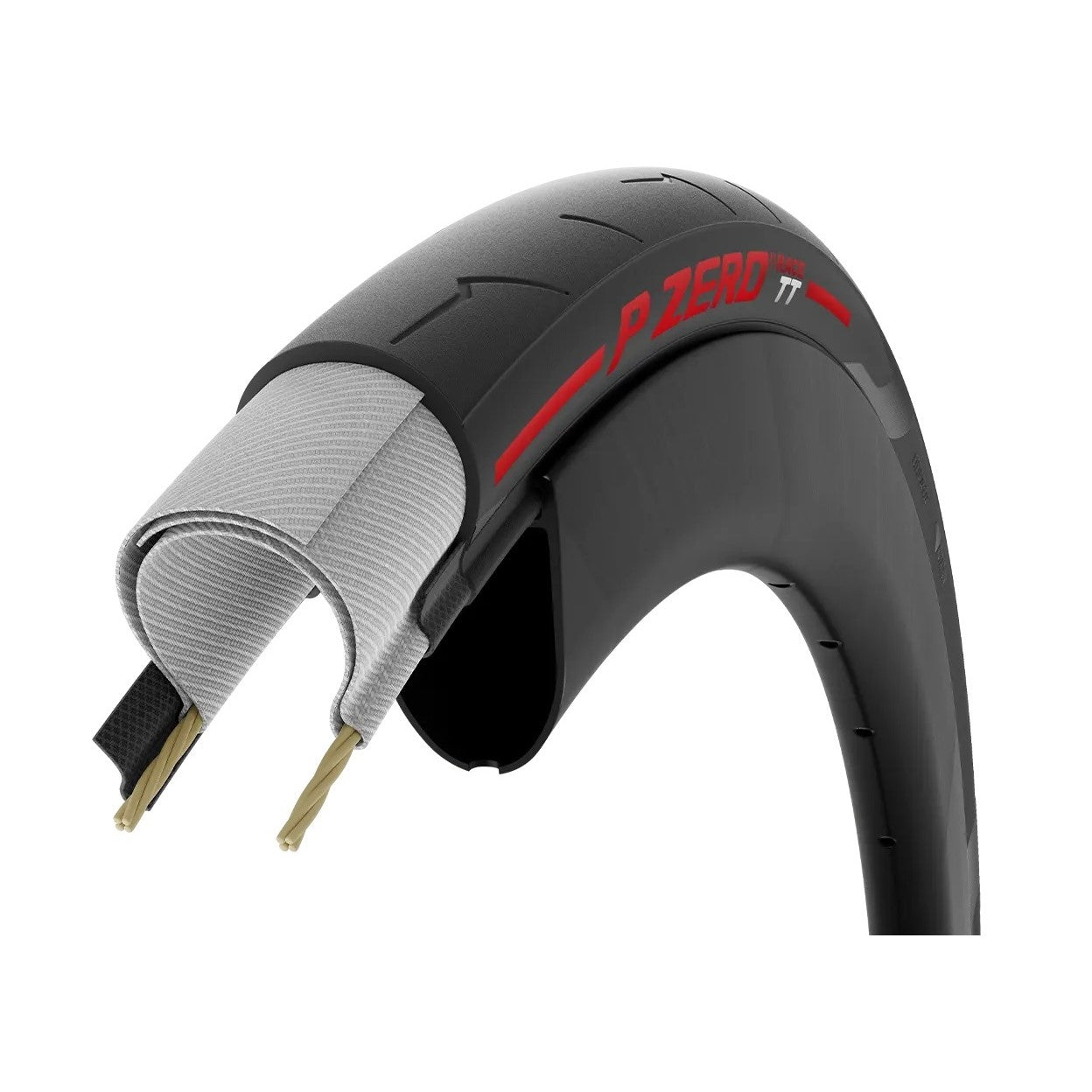 PIRELLI P ZERO Race TT 700c TubeType Red tire