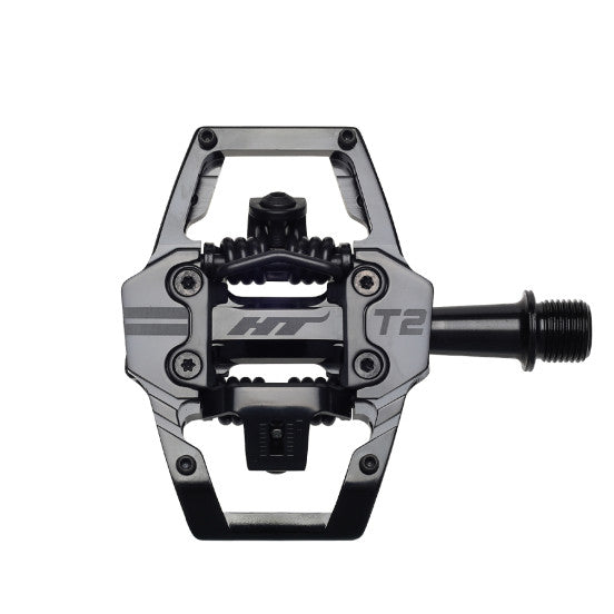 Płaskie pedały HT COMPONENTS EDNURO T2 Stealth Black