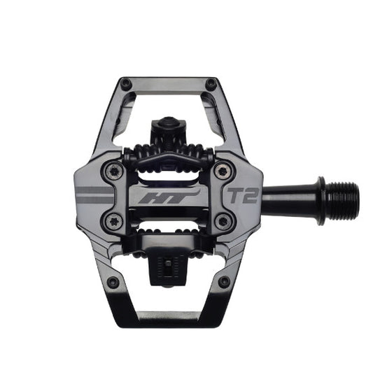 Płaskie pedały HT COMPONENTS EDNURO T2 Stealth Black