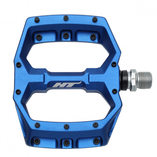 HT COMPONENTS SPIDER AF03 Blue flat pedals