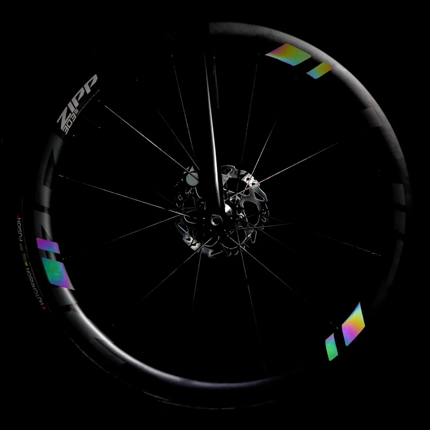 Tęczowe naklejki odblaskowe THE BEAM WHEEL FLASH 2.0