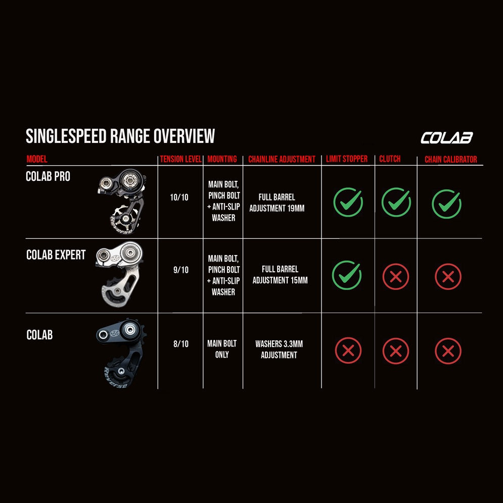 REVERSE COLAB PRO Silver Chain Tensioner