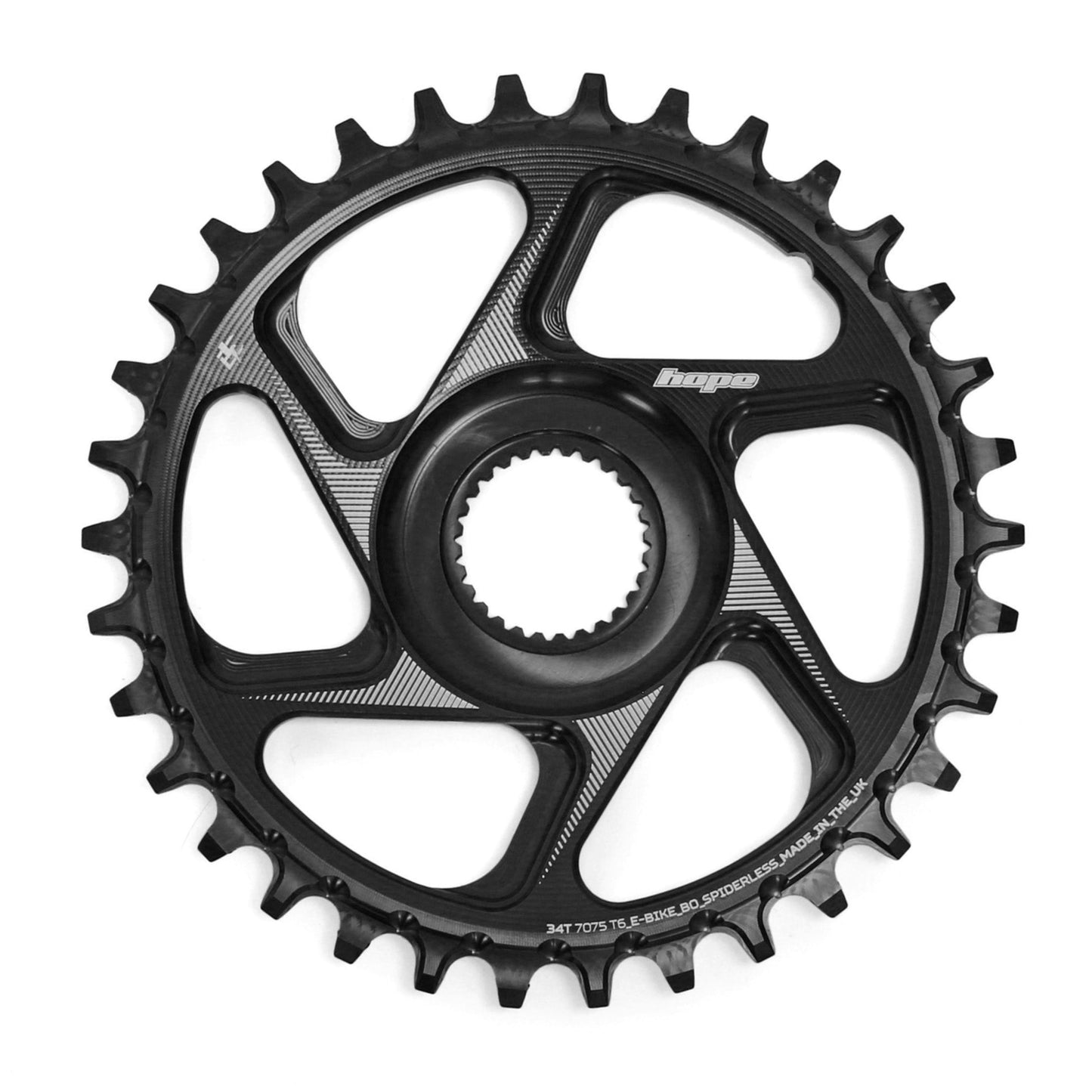 Plateau Mono HOPE R22 9/10/11/12V montaż bezpośredni E-Bike BOSCH czarny