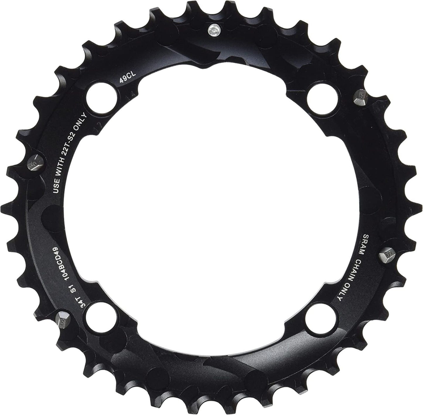 Zewnętrzna tarcza łańcuchowa SRAM MTB 104BCD 10V 4 otwory 104 mm