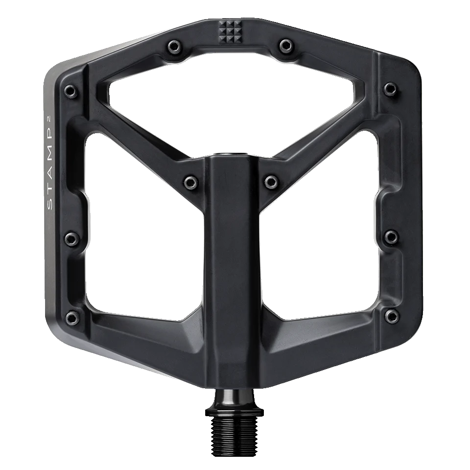 Duże płaskie pedały CRANKBROTHERS STAMP 2 czarne