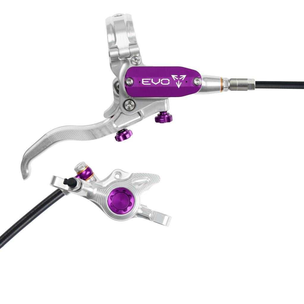 Hamulec tylny HOPE TECH 4 EVO X2 PM srebrny/fioletowy