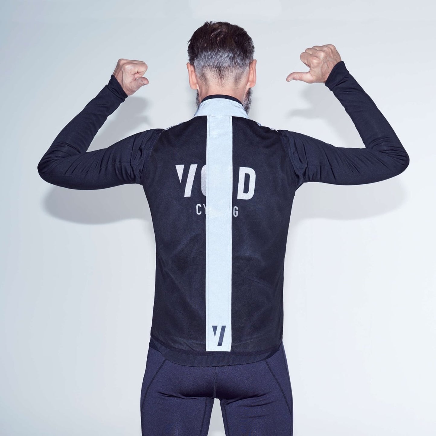 VOID REFLECTIVE Sleeveless Jacket Black