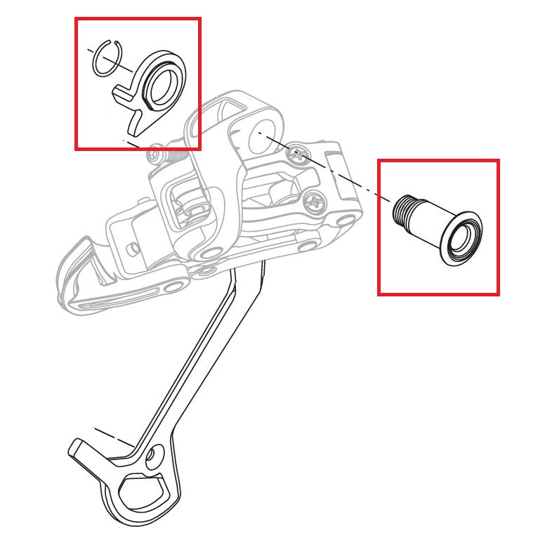 SRAM X7/X9/DUAL DRIVE 3x9V Derailleur Mounting Screw Kit 2004-2006