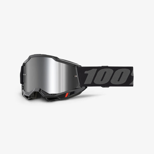 Maska 100% ACCURI 2 Czarna Szyba Silver Mirror