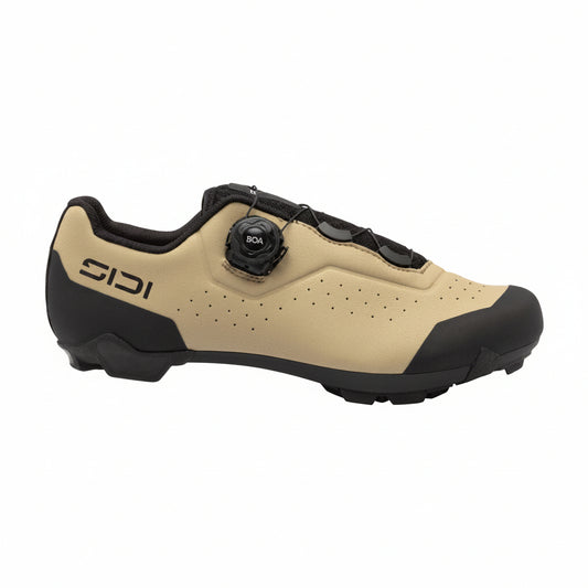 Buty XC gravel Sidi Liinea dark sand, widok z boku od zewnątrz