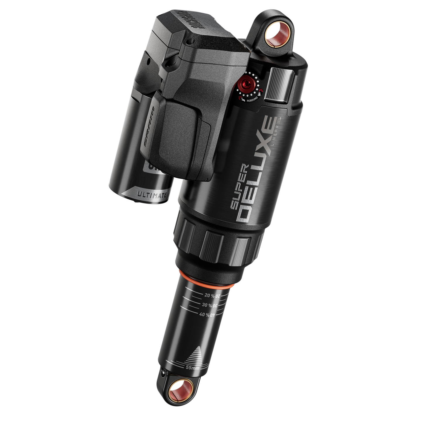 RS Super Deluxe Ultimate Flight Attendant - (210x55)LinearXLAir, TokenLoc3n,Reb55/Comp30,Mid4-Lock6,HydrBottomStdStd75deg(Battery,USB-C Charger)-D1 StumpjumperEvoS2-S6 2021-2024