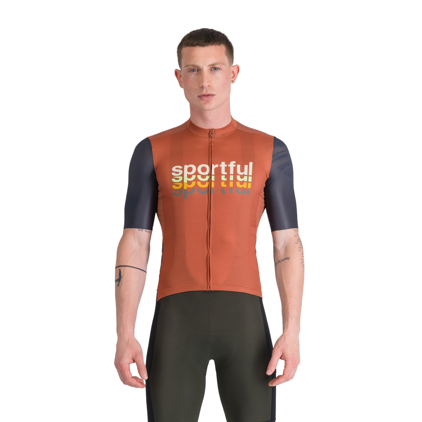 SPORTFUL SUPERGIARA 2 LOGO Koszulka z krótkim rękawem pomarańczowa