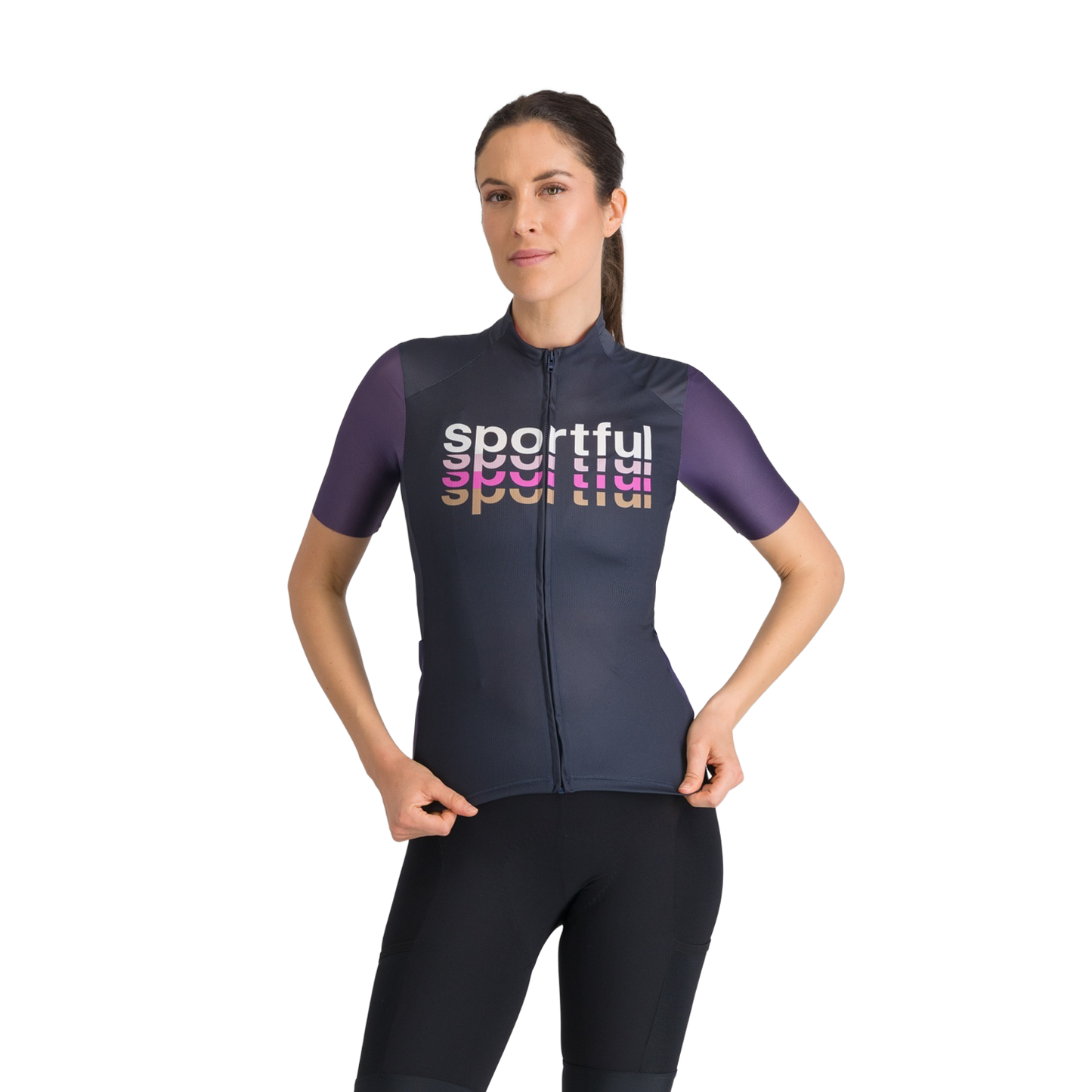 Damska koszulka z krótkim rękawem SPORTFUL SUPERGIARA 2 LOGO Navy